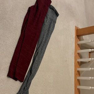 Red and Gray  leggings bundle